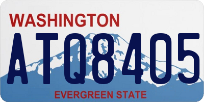 WA license plate ATQ8405