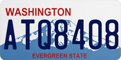 WA license plate ATQ8408