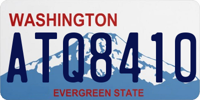 WA license plate ATQ8410