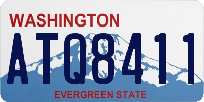 WA license plate ATQ8411