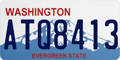 WA license plate ATQ8413