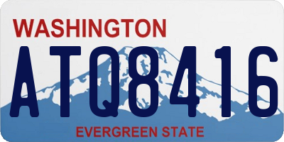 WA license plate ATQ8416