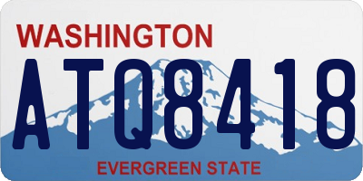 WA license plate ATQ8418