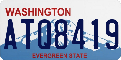 WA license plate ATQ8419