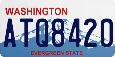 WA license plate ATQ8420