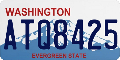 WA license plate ATQ8425