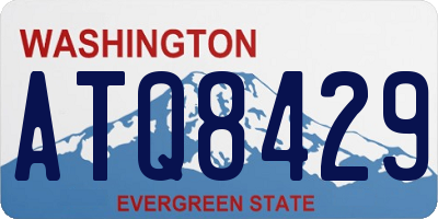 WA license plate ATQ8429