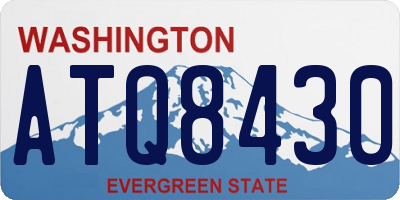 WA license plate ATQ8430