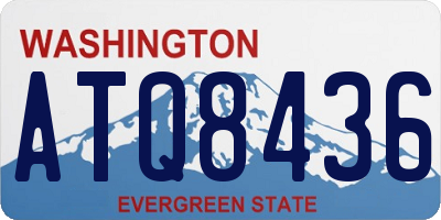 WA license plate ATQ8436