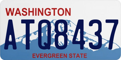 WA license plate ATQ8437