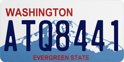 WA license plate ATQ8441