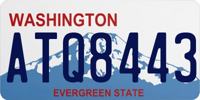 WA license plate ATQ8443