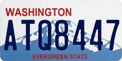 WA license plate ATQ8447