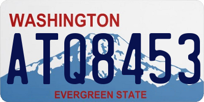 WA license plate ATQ8453