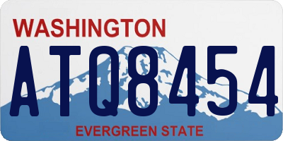 WA license plate ATQ8454