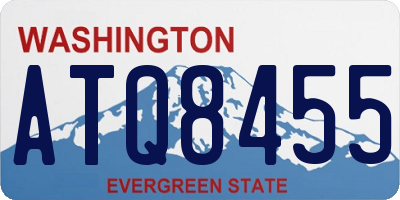 WA license plate ATQ8455