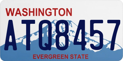 WA license plate ATQ8457