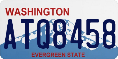 WA license plate ATQ8458