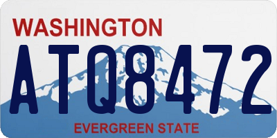 WA license plate ATQ8472