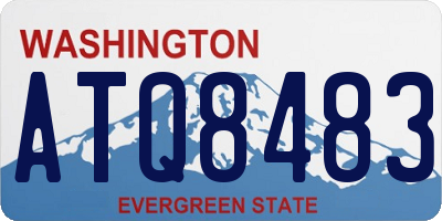 WA license plate ATQ8483
