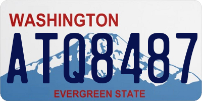 WA license plate ATQ8487