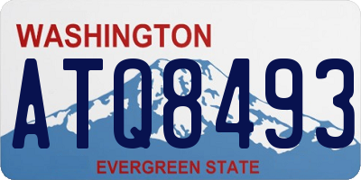 WA license plate ATQ8493