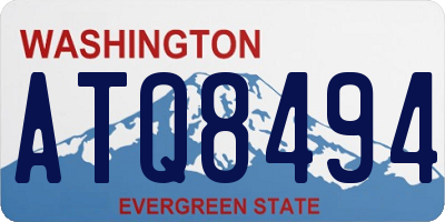 WA license plate ATQ8494