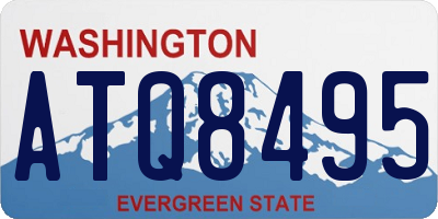 WA license plate ATQ8495