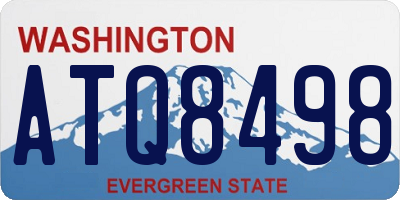 WA license plate ATQ8498