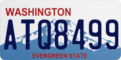WA license plate ATQ8499