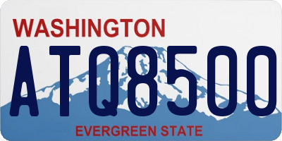 WA license plate ATQ8500