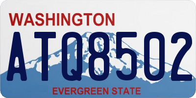 WA license plate ATQ8502