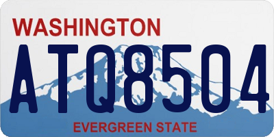 WA license plate ATQ8504