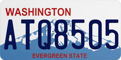 WA license plate ATQ8505