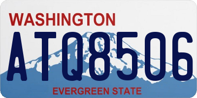 WA license plate ATQ8506