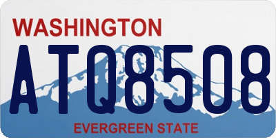 WA license plate ATQ8508
