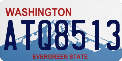 WA license plate ATQ8513