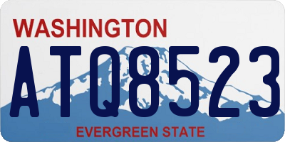 WA license plate ATQ8523