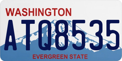 WA license plate ATQ8535