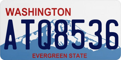 WA license plate ATQ8536