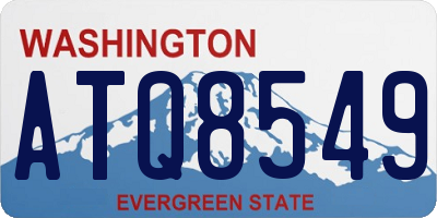WA license plate ATQ8549