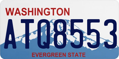 WA license plate ATQ8553