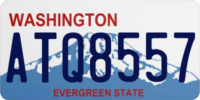 WA license plate ATQ8557
