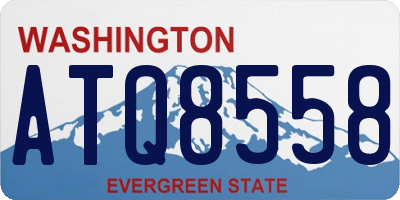 WA license plate ATQ8558