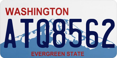 WA license plate ATQ8562
