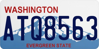 WA license plate ATQ8563