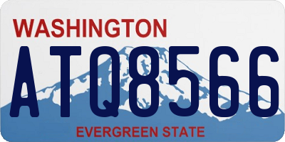 WA license plate ATQ8566