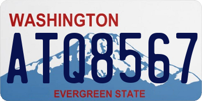 WA license plate ATQ8567