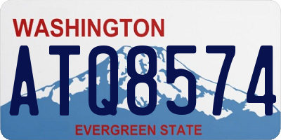 WA license plate ATQ8574