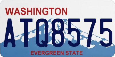 WA license plate ATQ8575